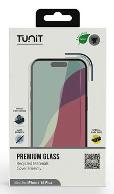 TUNIT TTIP16PLGLRE protezione per lo schermo e il retro dei telefoni cellulari Pellicola proteggischermo trasparente Apple 1 pz