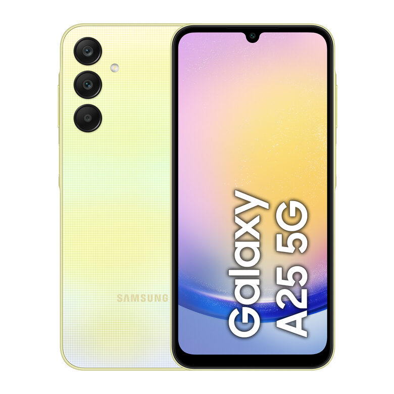 Samsung Galaxy A25 5G Display sAMOLED 6.5" FHD+, Android 14, 6GB RAM, 128GB, Batteria 5.000 mAh, Memoria espandibile fino a 1TB, Yellow