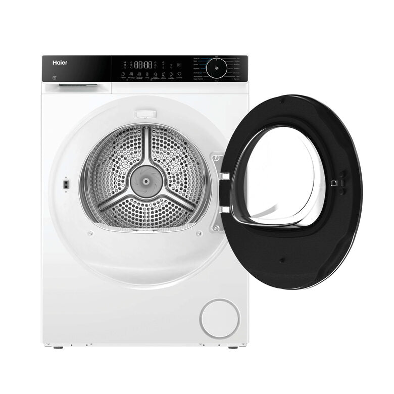 Haier HD120-E357U1-IT Asciugatrice Libera Installazione 12 Kg, Pompa Di Calore, Wi-Fi Smart, Classe E, Bianco
