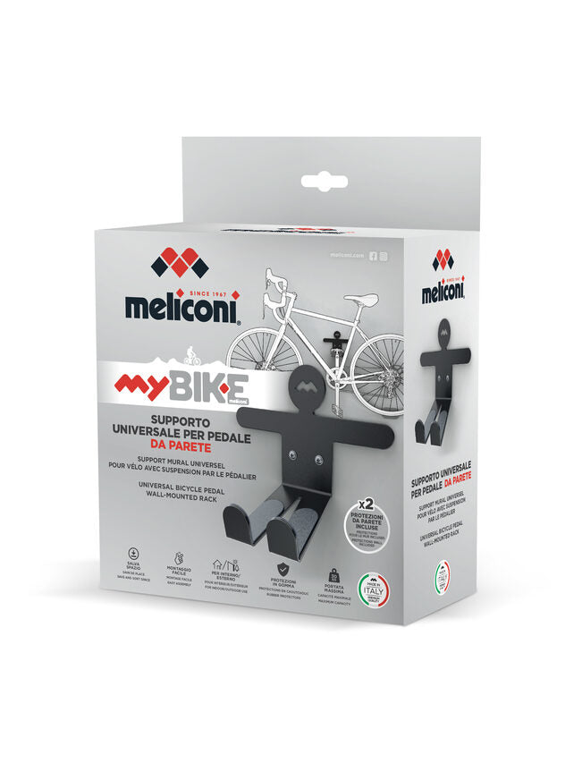 Meliconi 489003 supporto per bicicletta Portabiciclette da esterno Montabile a parete Nero