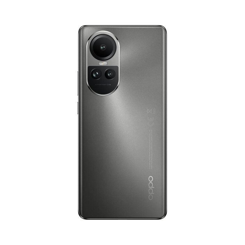 OPPO Reno Smartphone 5G, AI Tripla fotocamera 64+32+8MP, Selfie 32MP, Display 6.7" 120HZ AMOLED, 5000 mAh, RAM 8GB (Esp. fino 16GB) + ROM 256GB, [Versione Italia], Colore Silvery Grey