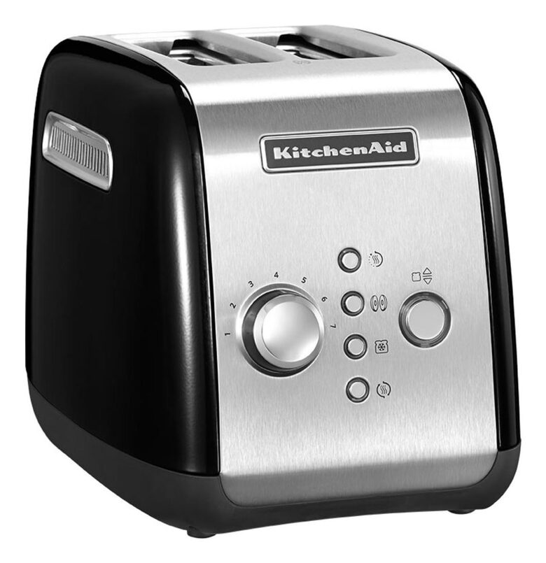 KitchenAid 5KMT221EOB 7 2 fetta/e 1100 W Nero, Acciaio inox