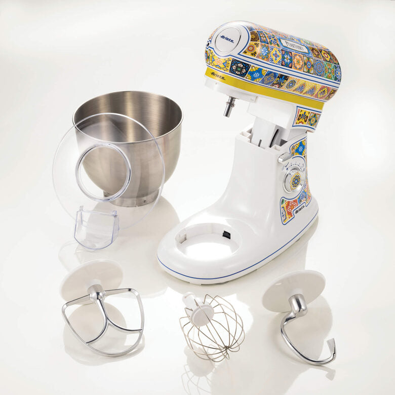 Ariete 1588 Positano, impastatrice planetaria, 7 velocità, 2400 Watt, 5,5 litri, Tazza Acciaio Inox