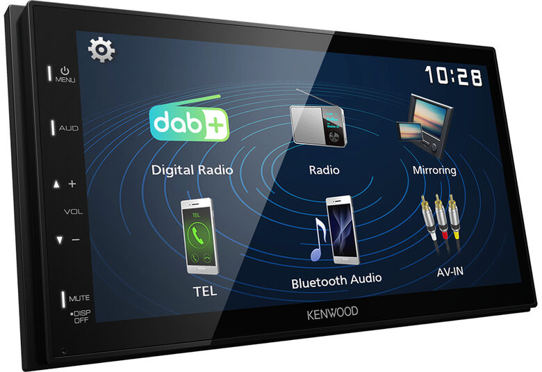 Kenwood Electronics DMX129DAB Ricevitore multimediale per auto Nero 64 W Bluetooth