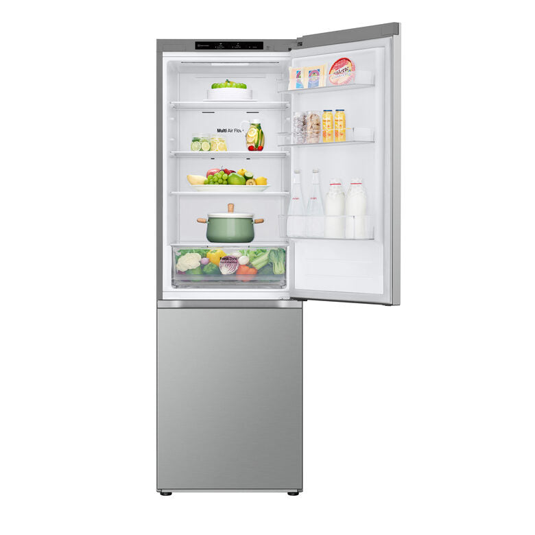 LG GBV21L0EPY Frigorifero combinato, Classe E, 344L, Door Cooling, Smart Diagnosis, Total No Frost | Prime Silver