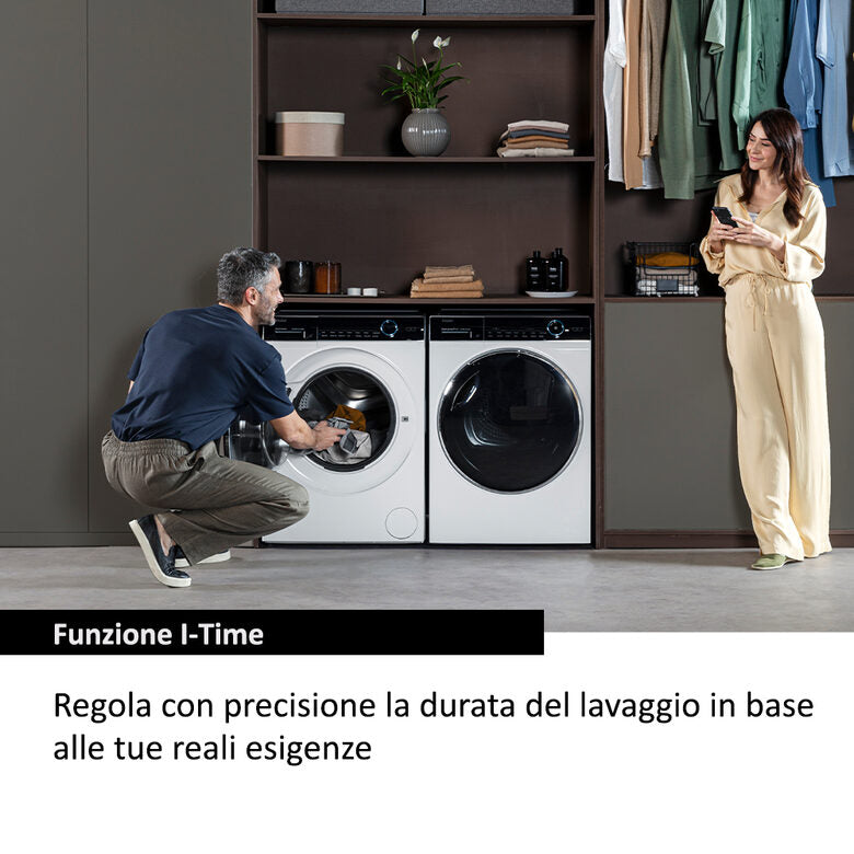 Haier HW110-B14979EU1IT I-Pro Serie 7 Plus Lavatrice A Libera Installazione 11 Kg, 1400 Giri, Classe A-30%, Bianco