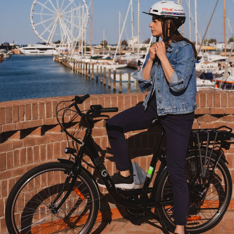EMG Sea-TY 26CST01 Bicicletta Elettrica E-bike 26'' Batteria 36V 12.8ah 250W max 110kg Nero
