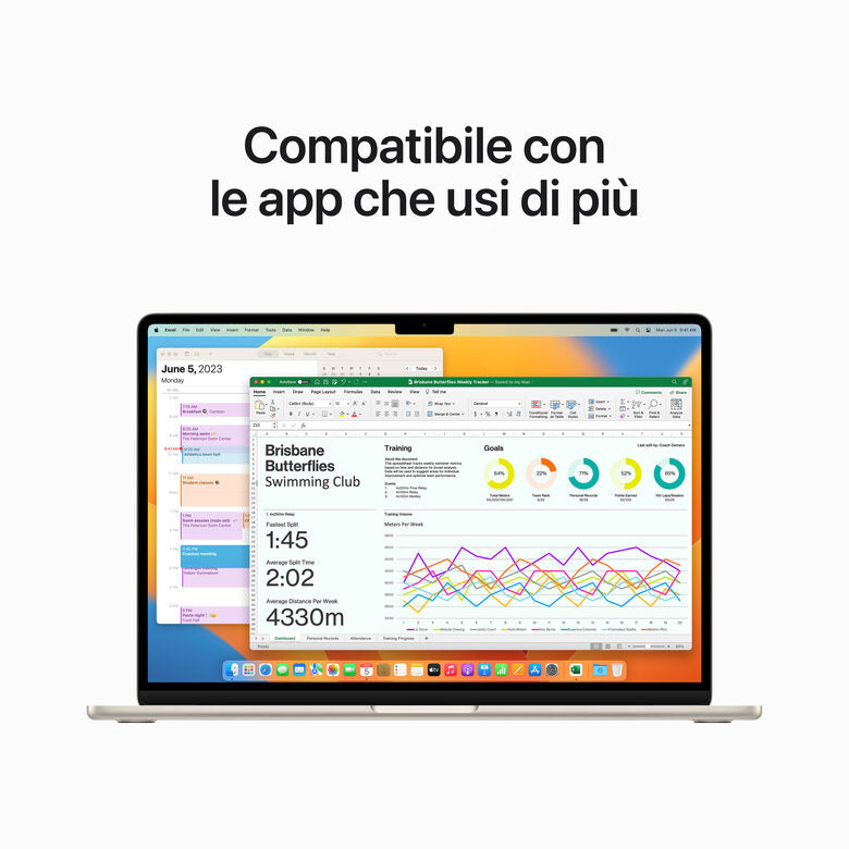 Apple MacBook Air 15" M2 8-core CPU 10-core GPU 512GB Galassia