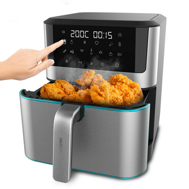Cecotec 04984 friggitrice Singolo 8 L Indipendente 1800 W Friggitrice a basso contenuto di grassi Nero, Stainless steel