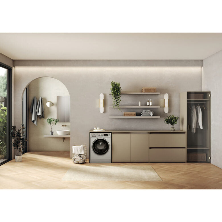 Whirlpool FFB 116 SILVER IT Lavatrice A Libera Installazione 11 Kg, 1400 Giri, Tecnologia 6° Senso, FreshCare+, Igiene Vapore, Classe A, Argento