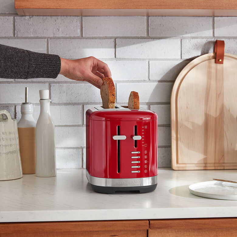 KitchenAid 5KMT2109EER 7 2 fetta/e 980 W Nero, Rosso, Acciaio inox