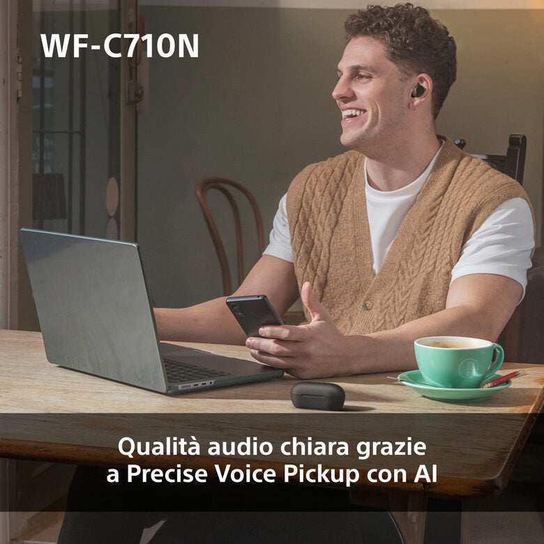 Sony WFC710NB.CE7 cuffia e auricolare True Wireless Stereo (TWS) In-ear Musica e Chiamate USB tipo-C Bluetooth Nero