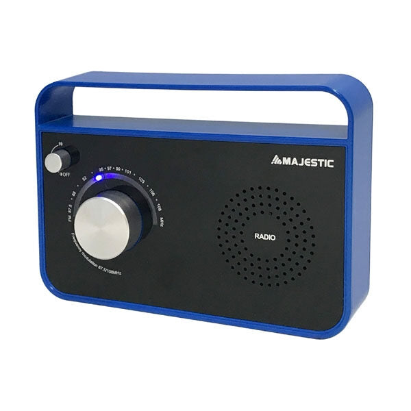 New Majestic RT-191 AX Portatile Analogico Nero, Blu