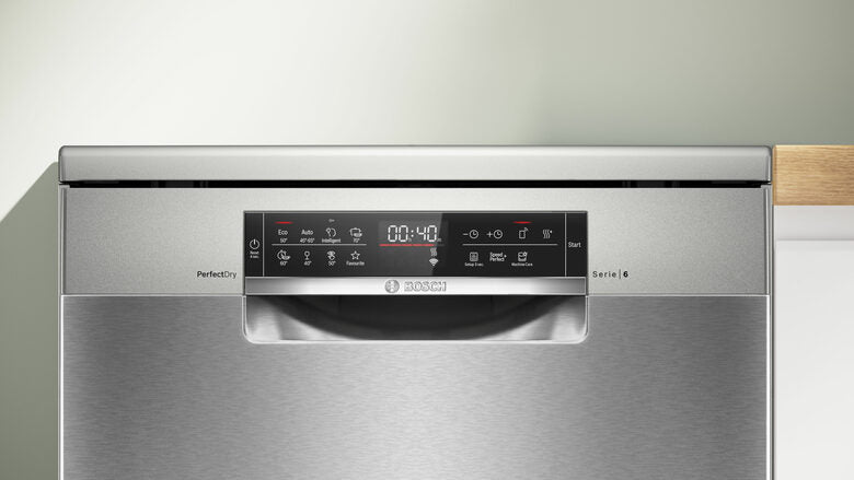 Bosch Serie 6 SMS6ZCI16E Lavastoviglie da libera installazione 60 cm Acciaio Classe B