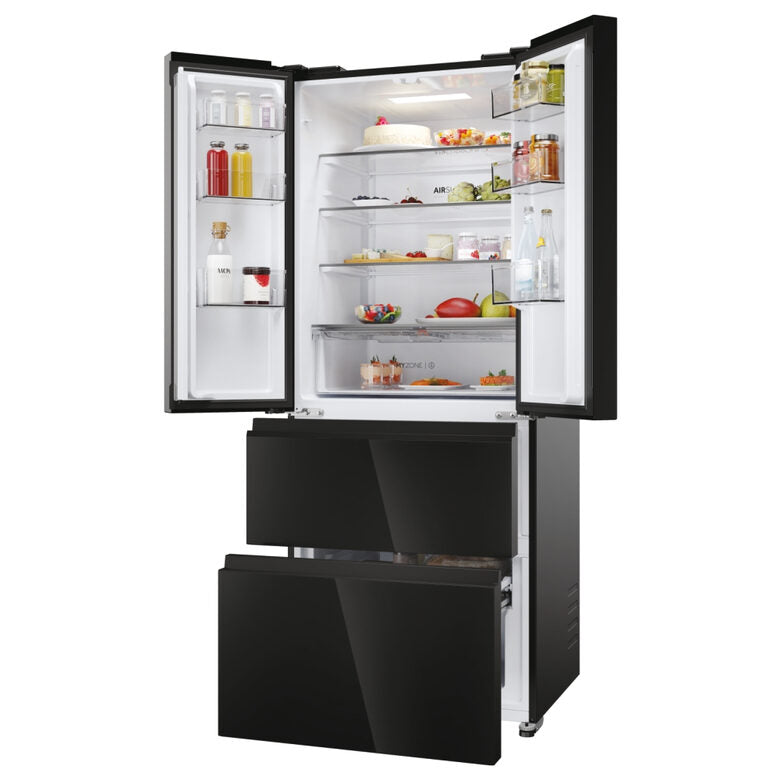 Haier HFR3718ENGB FD 70 Series 3 Frigorifero Side By Side A Libera Installazione, No Frost, Fresher Tech®, Classe E, Nero