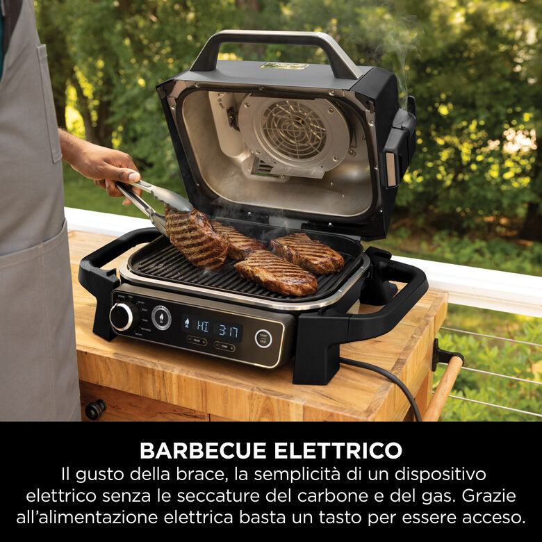 Ninja Barbecue elettrico Woodfire con affumicatore integrato OG701EU