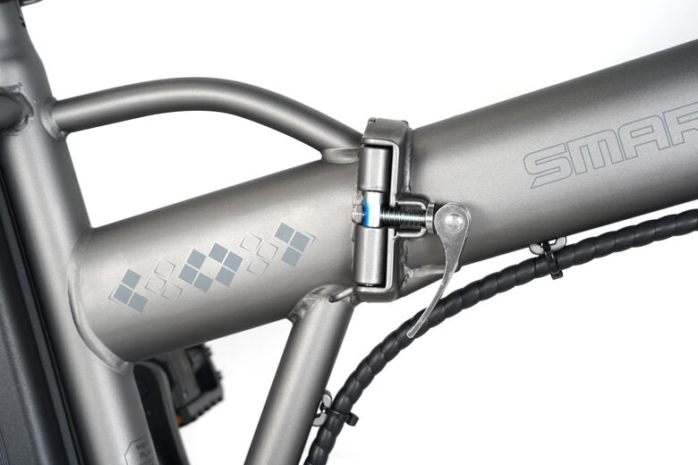 EMG M1X 48V Matt Titanium E-Bike Fat Bike Pieghevole 20" 48V 10,4Ah Titanio Opaco