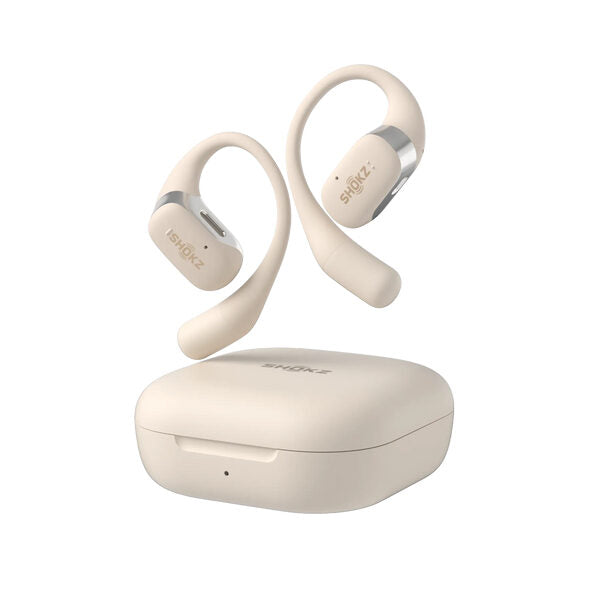 SHOKZ OpenFit Cuffie Wireless A clip Chiamate/Musica/Sport/Tutti i giorni Bluetooth Bianco
