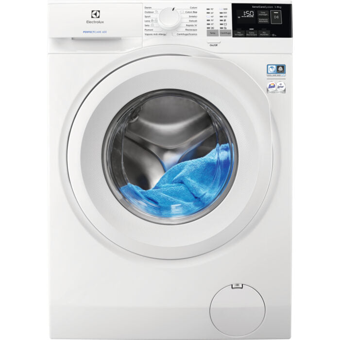 Electrolux EW6F492Y lavatrice Caricamento frontale 9 kg 1200 Giri/min D Bianco