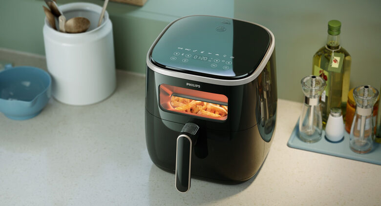 Philips 3000 series Series 3000 XL HD9257/80 Airfryer, 5.6L, Finestra, 14-in-1, App per ricette