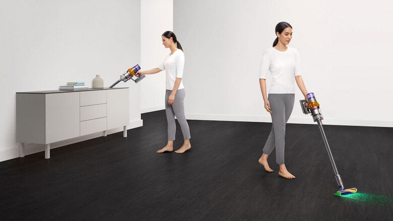 Dyson V15s Detect Submarine Aspirapolvere a bastone 2 in 1 Batteria Secco e bagnato Senza sacchetto 0,77 L Nichel, Giallo