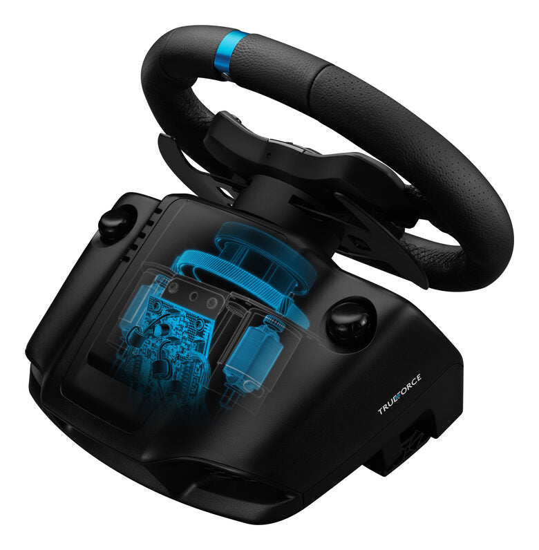 Logitech G Kit da corsa Logitech G923 SE: volante da corsa e pedali G923, TRUEFORCE, vera pelle + leva del cambio Driving Force - Per PS5, PS4, PC, Mac - Nero