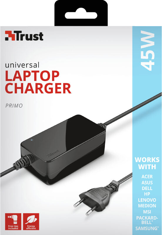 Trust Primo adattatore e invertitore Interno 45 W Nero