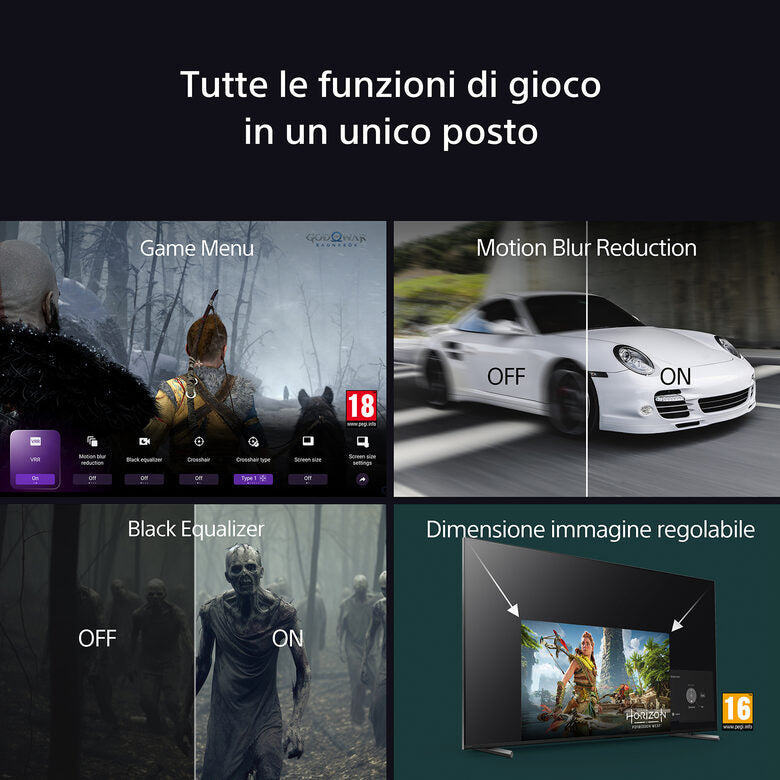 Sony K65XR83AEP Televisione Smart TV 65 Pollici Oled 4K Bravia Nero