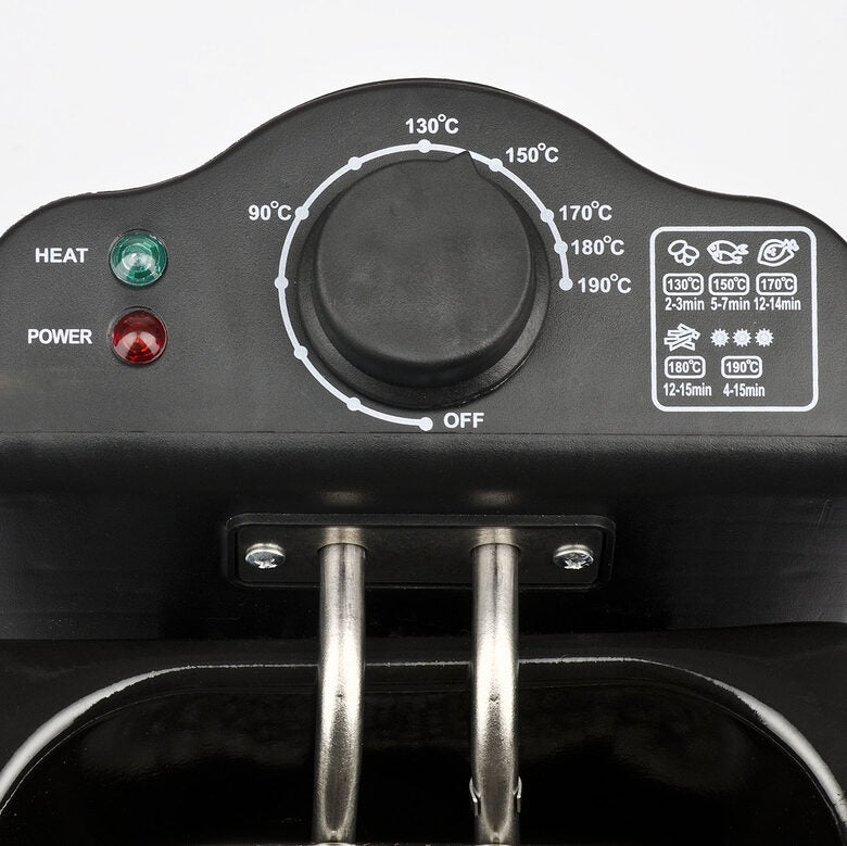 G3 Ferrari G10083 friggitrice Singolo 3 L Indipendente 2000 W Nero, Acciaio inossidabile
