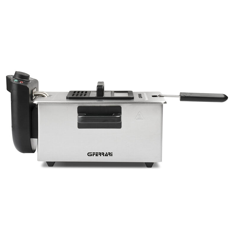 G3 Ferrari G10083 friggitrice Singolo 3 L Indipendente 2000 W Nero, Acciaio inossidabile