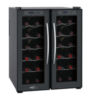 Melchioni Vermentino Dual 24 Cantinetta termoelettrica Libera installazione Nero 24 bottiglia/bottiglie