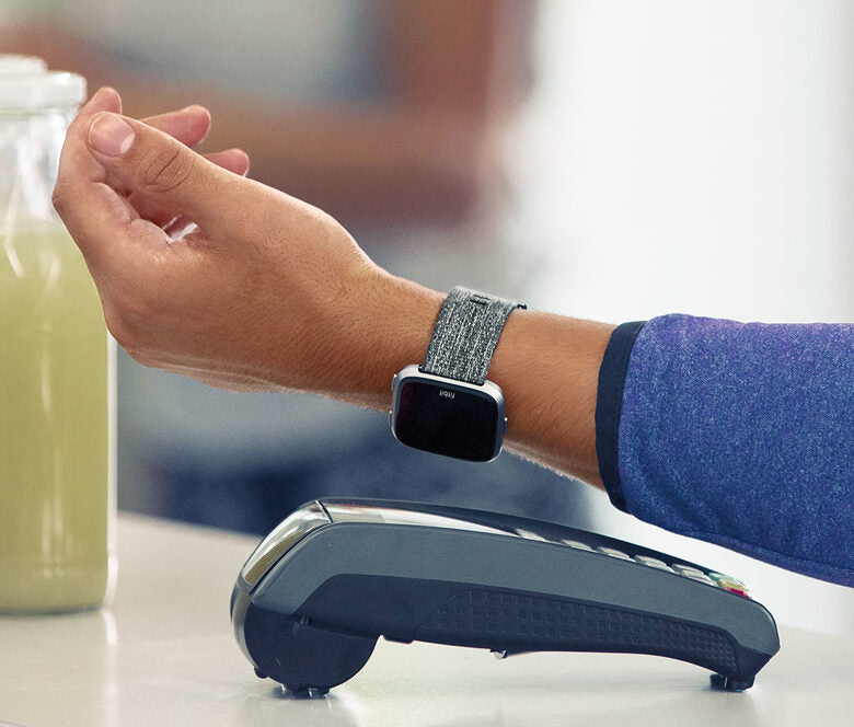 Fitbit Versa 3,4 cm (1.34") LCD Nero, Grigio GPS (satellitare)
