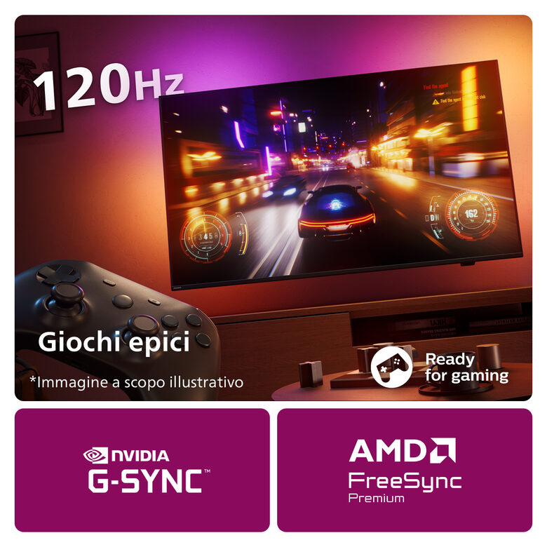 Philips 55Oled769 Televisione Smart TV 55 Pollici Oled 4K Uhd Ambilight Dolby Vision Atmos
