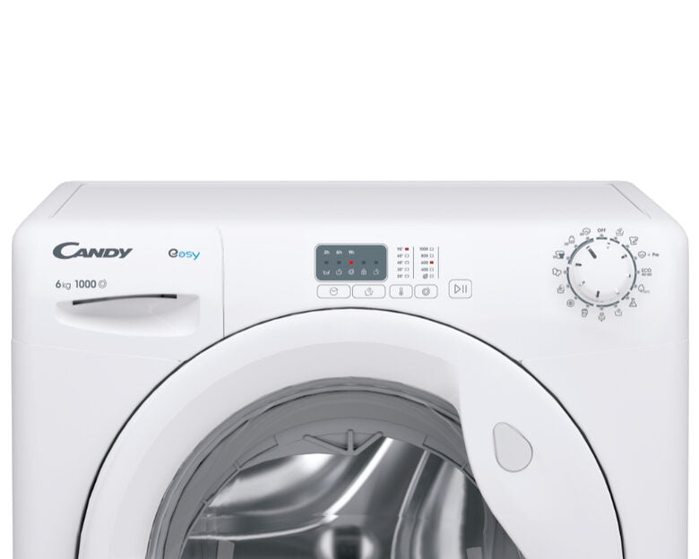 Candy EY4061DW4/1-S lavatrice Caricamento frontale 6 kg 1000 Giri/min Bianco