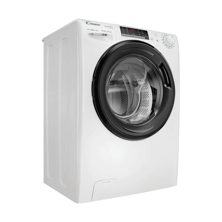 Candy CSOW44644TWMB6-S Lavasciuga Libera Installazione 6 Kg, 1400 Giri, Smart Pro Inverter, Wi-fi + Bluetooth, Snap&wash, Classe E, Bianco