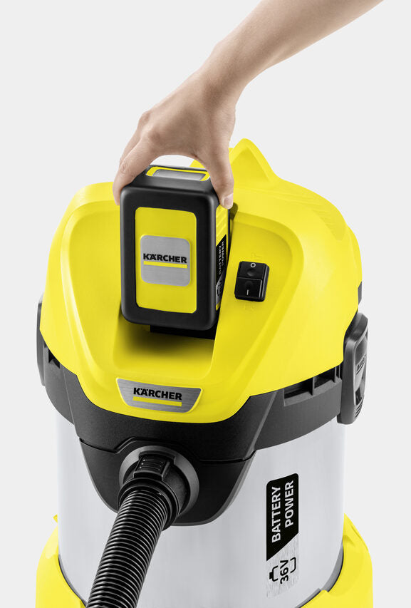 Kärcher 1.629-951.0 Aspirapolvere a Bidone, Giallo 17 L 300 W