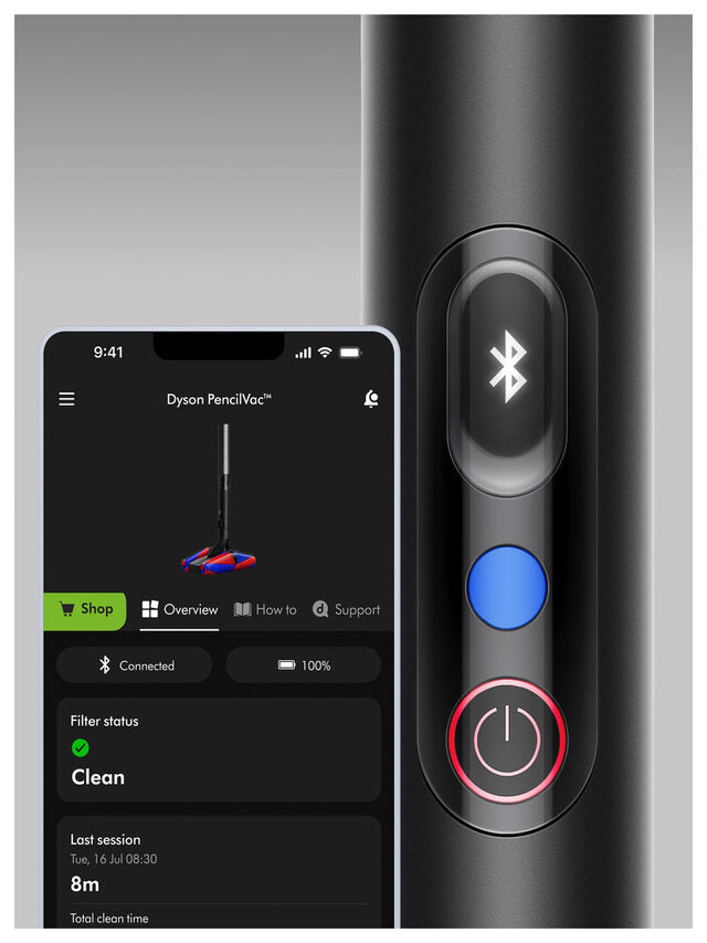 Dyson PencilVac Fluffycones Aspirapolvere elettrica Batteria Secco Senza sacchetto 0,8 L Nero, Grigio