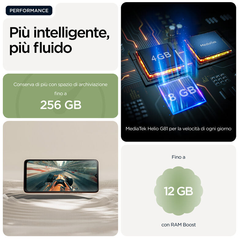 Motorola moto g06 17,5 cm (6.88") Doppia SIM Android 15 4G USB tipo-C 8 GB 256 GB 5200 mAh Verde