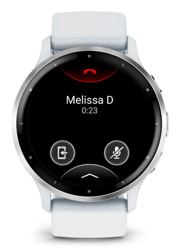Garmin Venu 3 3,56 cm (1.4") AMOLED 45 mm Digitale 454 x 454 Pixel Touch screen Argento, Bianco Wi-Fi GPS (satellitare)