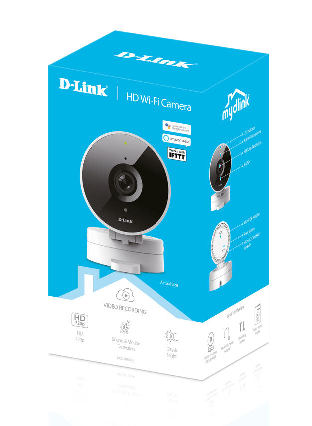 D-Link DCS-8010LH telecamera di sorveglianza Sferico Telecamera di sicurezza IP Interno 1280 x 720 Pixel Scrivania/Parete