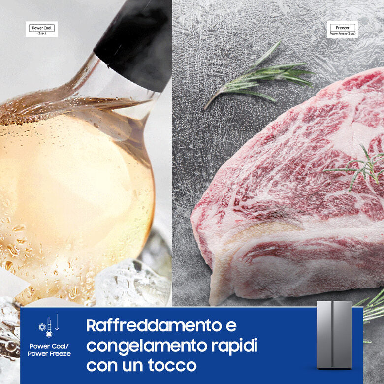 Samsung RS62DG5003S9 Frigorifero Side By Side Libera Installazione 655 L E Acciaio inossidabile