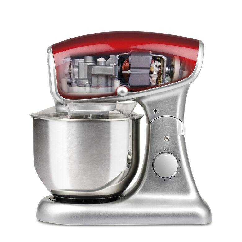 G3 Ferrari Pastaio Deluxe Sbattitore con base 1200 W Rosso, Argento