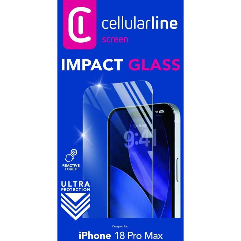 Cellularline IMPACT GLASS - IPHONE 18 PRO MAX
