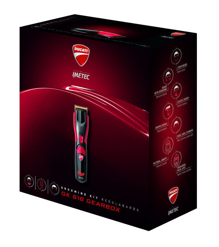 Imetec GK 618 Gearbox Nero, Rosso