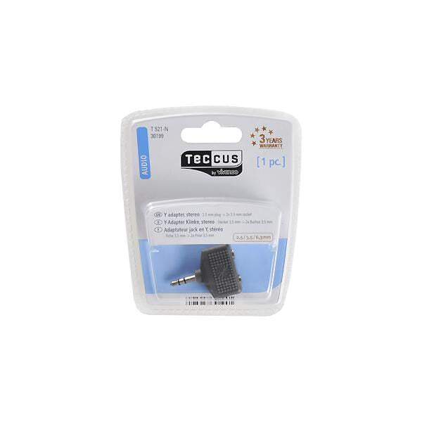 Vivanco T 521-N 3,5 2 x 3,5 Nero