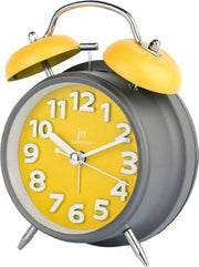 Lowell Justaminute JA7060-G orologio da tavolo Orologio da tavolo in quarzo Rotondo Grigio, Giallo