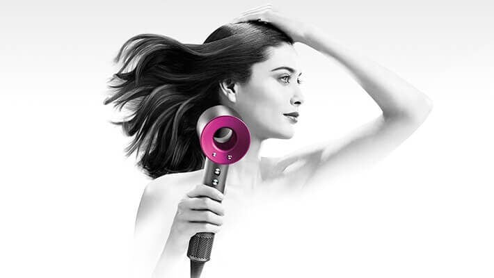 Dyson Supersonic 1600 W Argento, Bianco