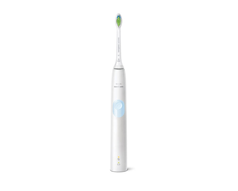 Philips 4300 series HX6807/35 spazzolino elettrico Adulto Spazzolino elettrico sonico Colore menta, Bianco