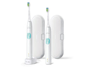 Philips 4300 series HX6807/35 spazzolino elettrico Adulto Spazzolino elettrico sonico Colore menta, Bianco