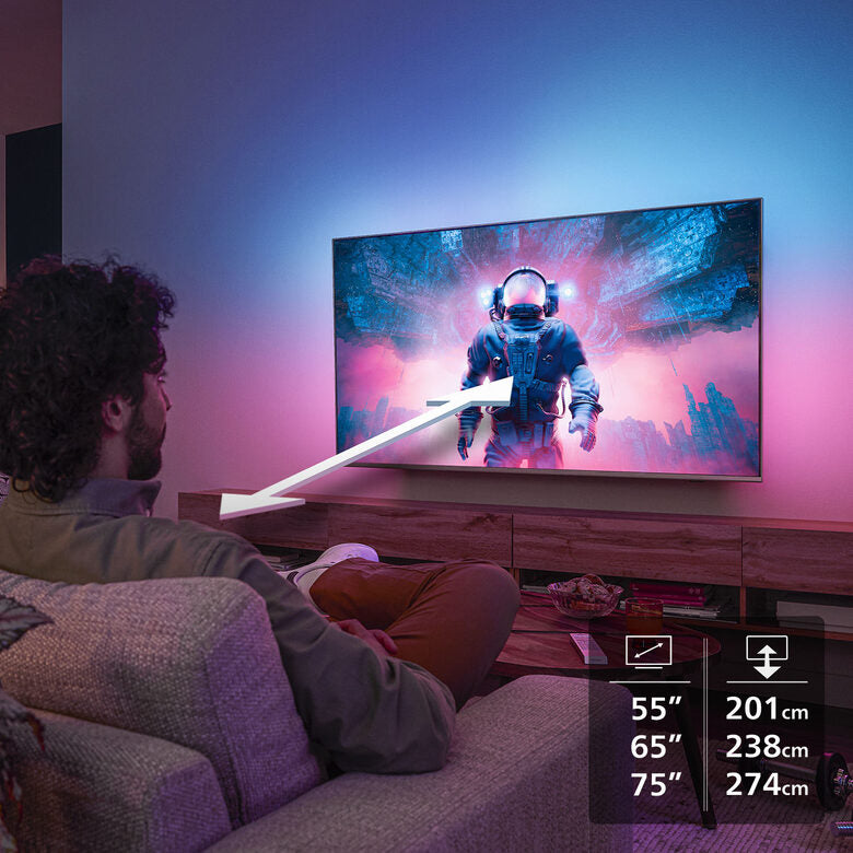 Philips Ambilight TV 55MLED920 4K QD MiniLED 139cm 55" Smart TV Dolby Vision and Dolby Atmos Titan OS